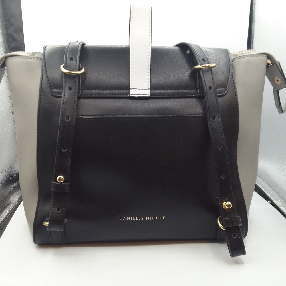 Danielle Nicole Black and Gray Handbag